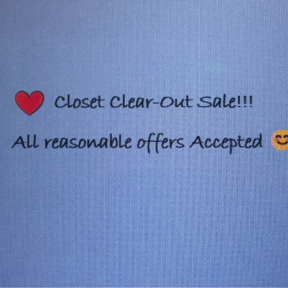 Closet Clear-Out Sale Announcement
